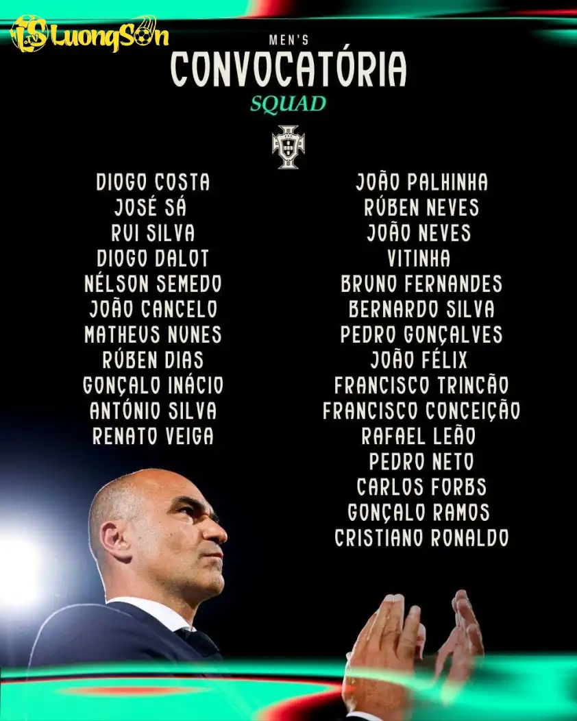 Danh sách triệu tập ban đầu của ĐT Bồ Đào Nha cho tháng 11.